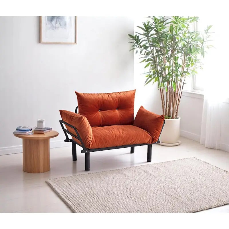Metal Frame Loveseat With Removable Cushions