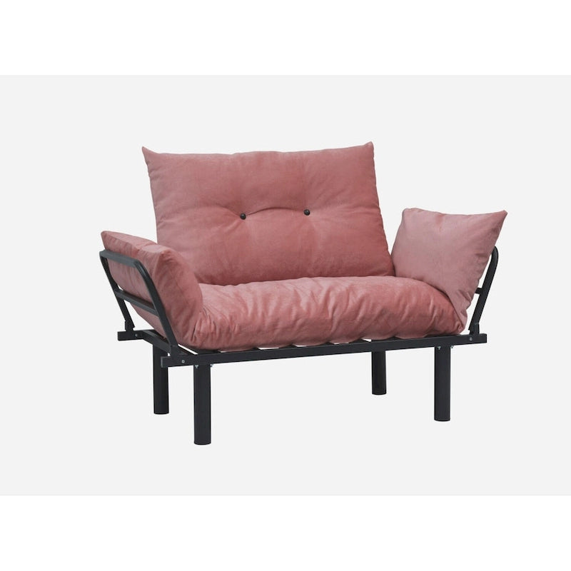 Metal Frame Loveseat With Removable Cushions