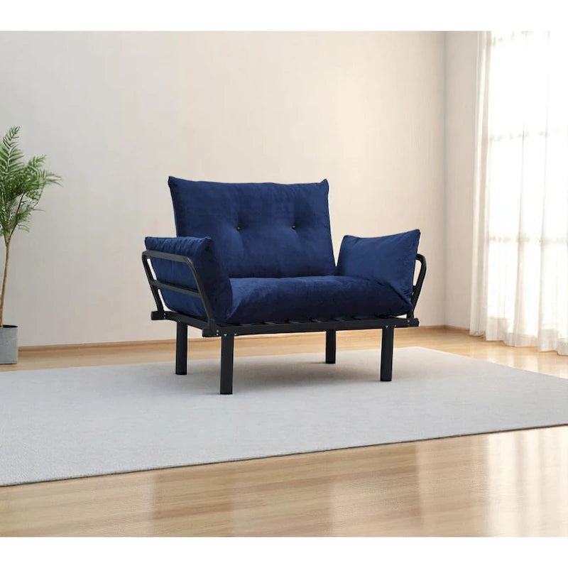 Metal Frame Loveseat With Removable Cushions