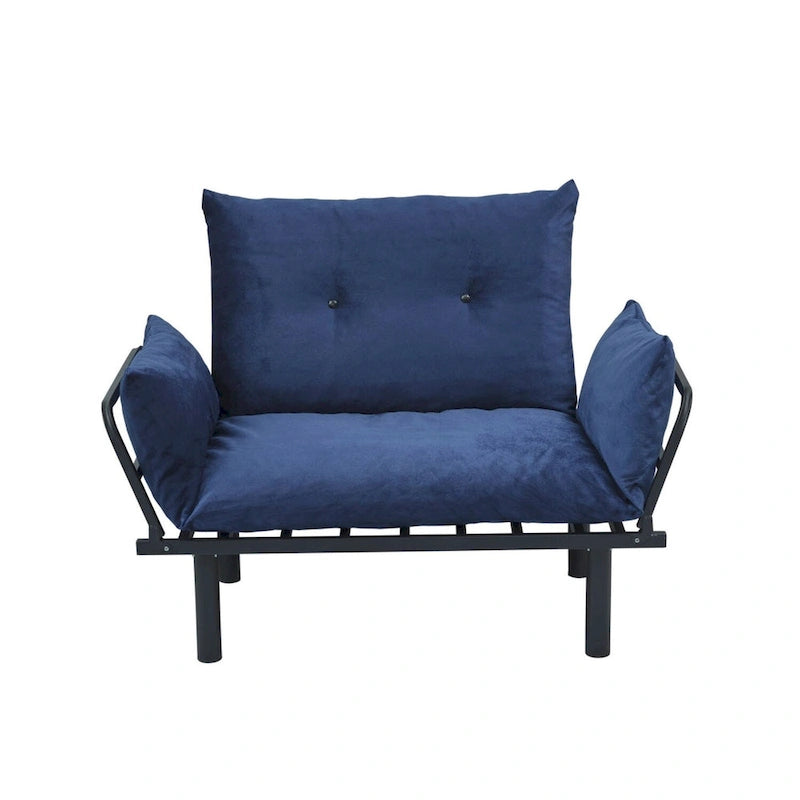Metal Frame Loveseat With Removable Cushions