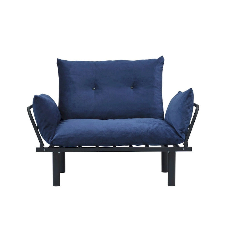 Metal Frame Loveseat With Removable Cushions