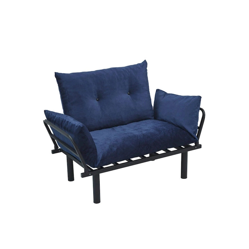 Metal Frame Loveseat With Removable Cushions