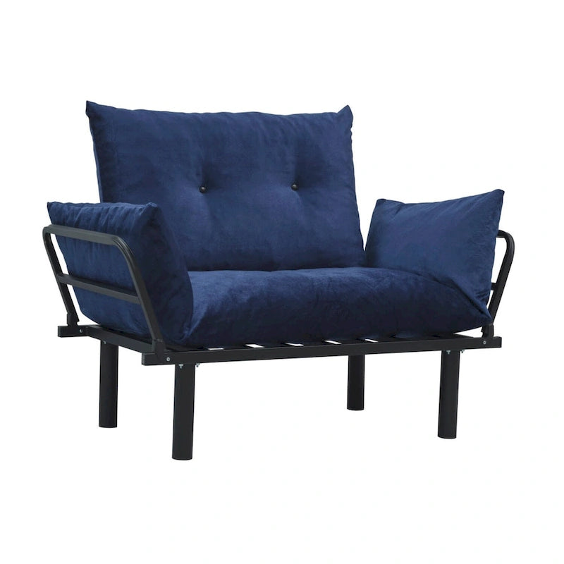 Metal Frame Loveseat With Removable Cushions
