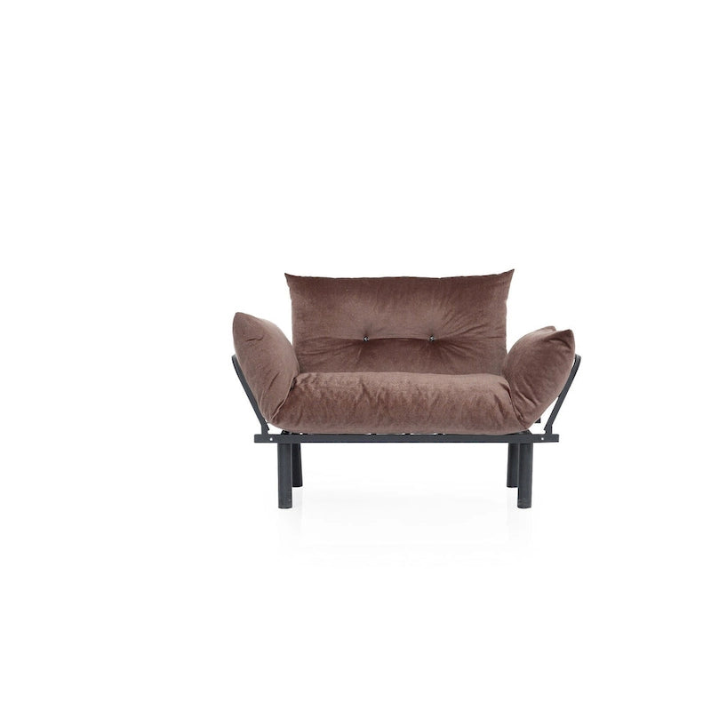 Metal Frame Loveseat With Removable Cushions