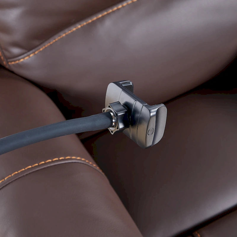 Black Power Recliner Chair, with Massage, Heating, USB Ports, Phone Holder, and Side Pockets, Adjustable Recline up to 139