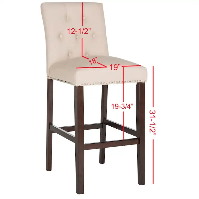 31.5 Inch Bar Stool (Set of 2) - 19 x 20 x 44 - 19Wx23Dx44H