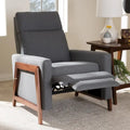 Mid-century Fabric Recliner by