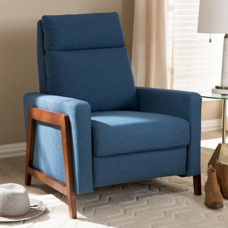 Mid-century Fabric Recliner by
