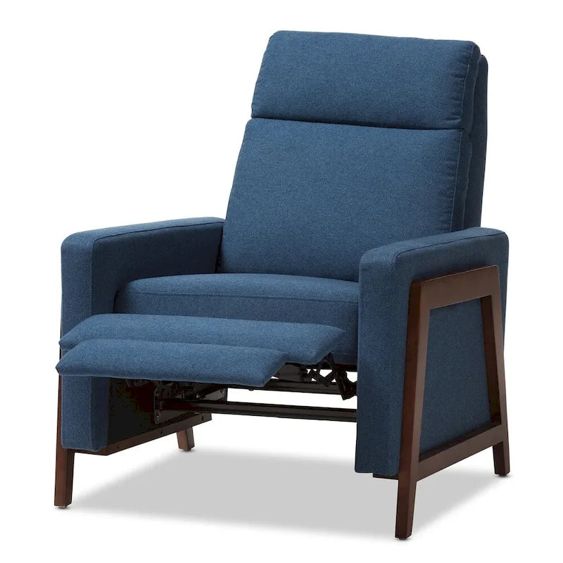 Mid-century Fabric Recliner by