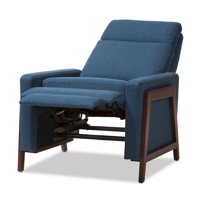 Mid-century Fabric Recliner by