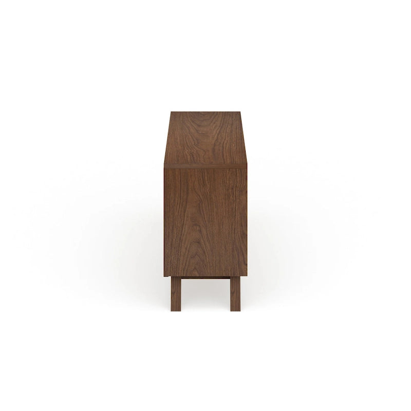 Mid-Century White and Brown Dresser by