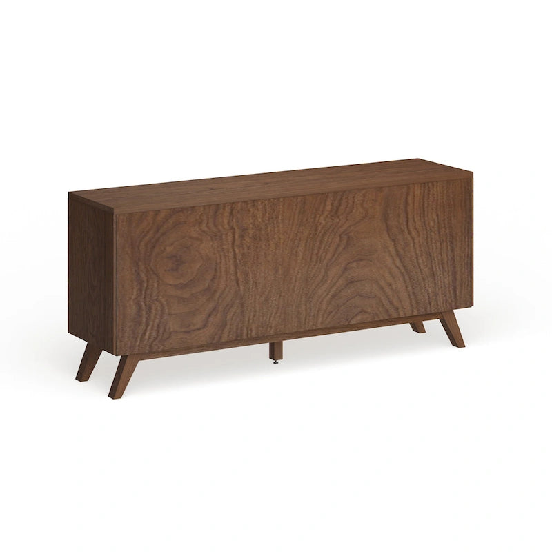 Mid-Century White and Brown Dresser by