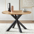 Cross Pedestal Dining Table