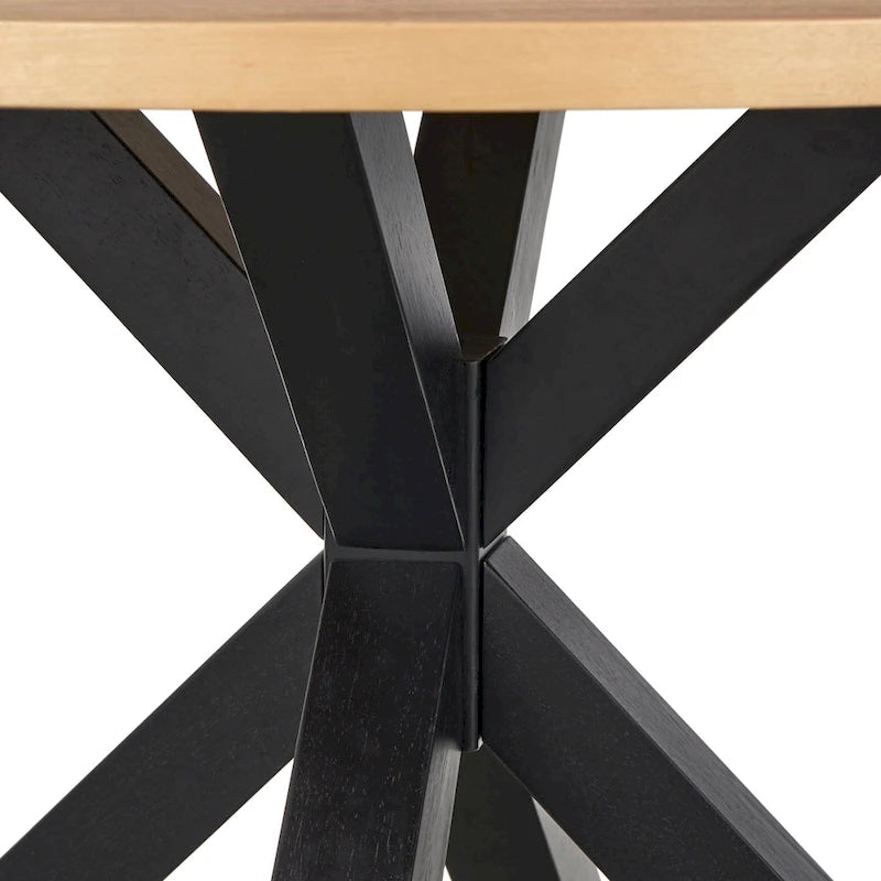 Cross Pedestal Dining Table