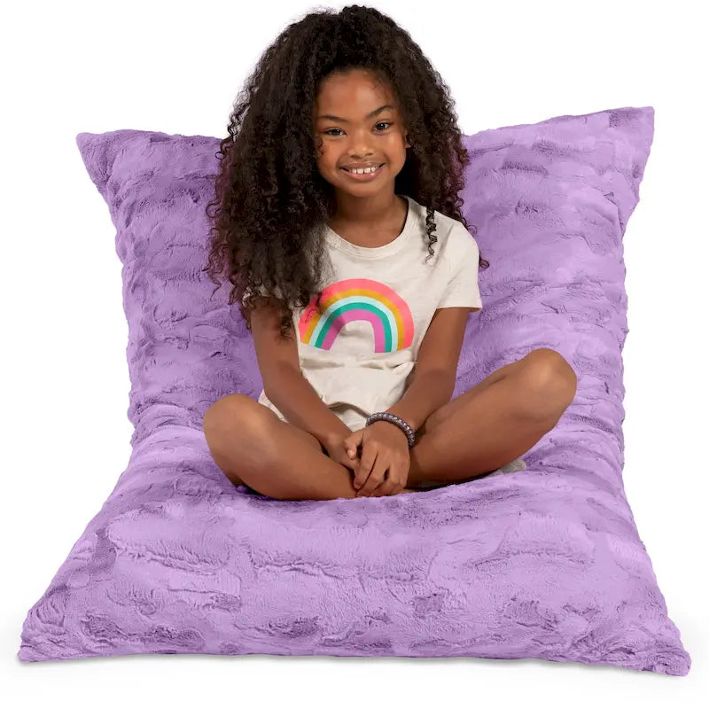 3.5 Foot Giant Decor Floor Pillow For Kids, Faux-Fur