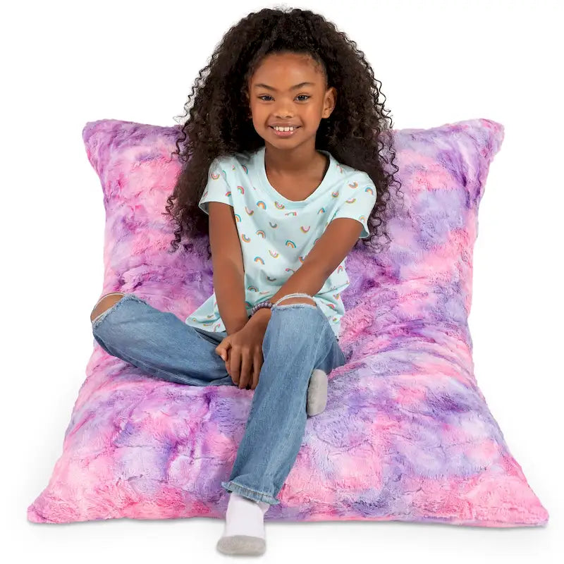 3.5 Foot Giant Decor Floor Pillow For Kids, Faux-Fur