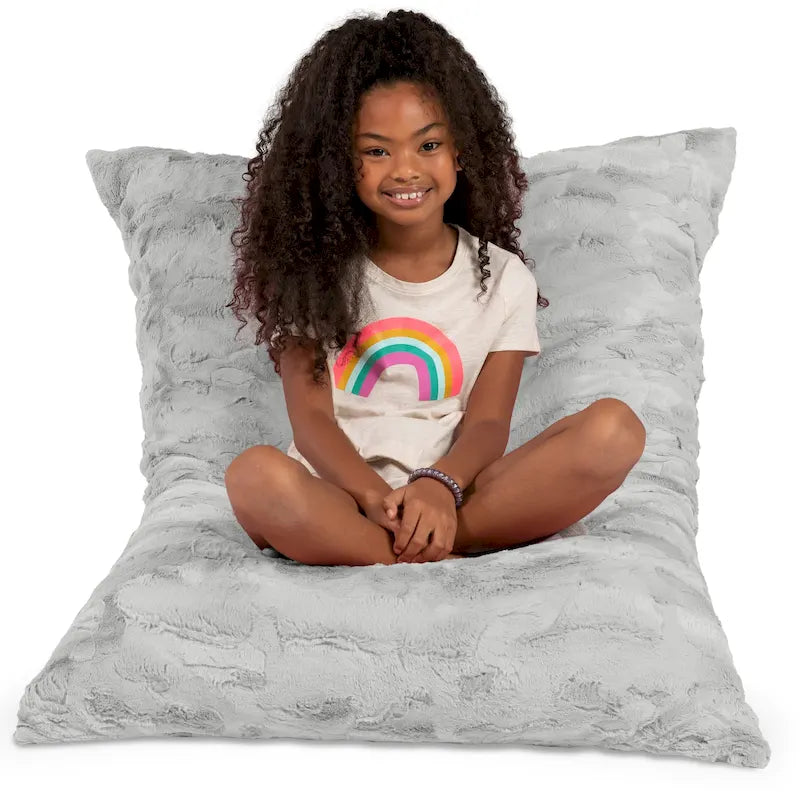 3.5 Foot Giant Decor Floor Pillow For Kids, Faux-Fur
