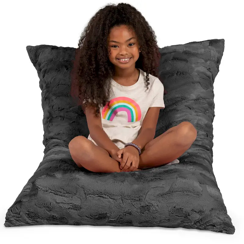 3.5 Foot Giant Decor Floor Pillow For Kids, Faux-Fur