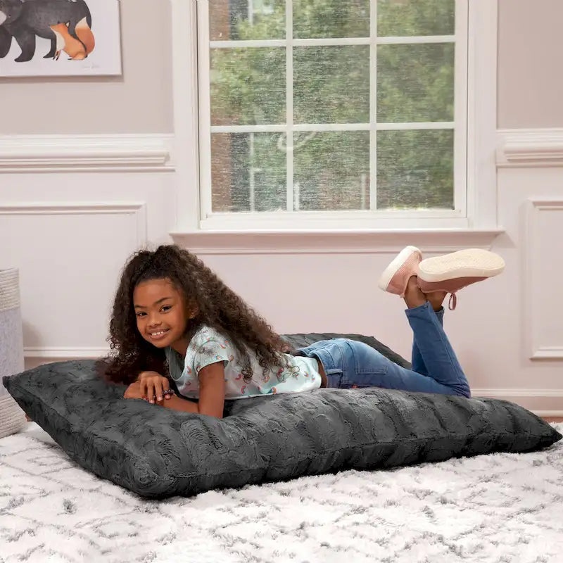 3.5 Foot Giant Decor Floor Pillow For Kids, Faux-Fur