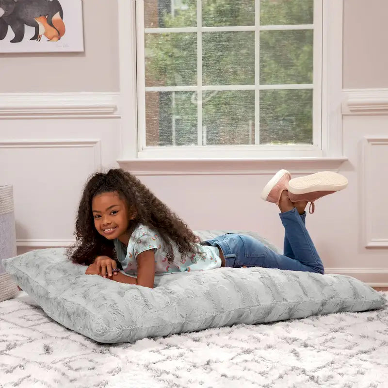 3.5 Foot Giant Decor Floor Pillow For Kids, Faux-Fur
