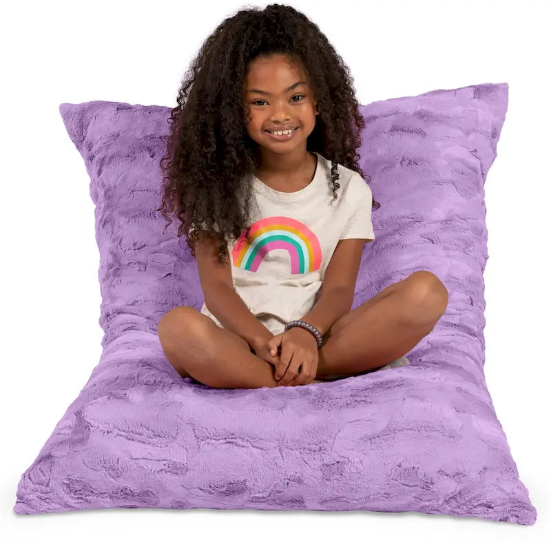 3.5 Foot Giant Decor Floor Pillow For Kids, Faux-Fur