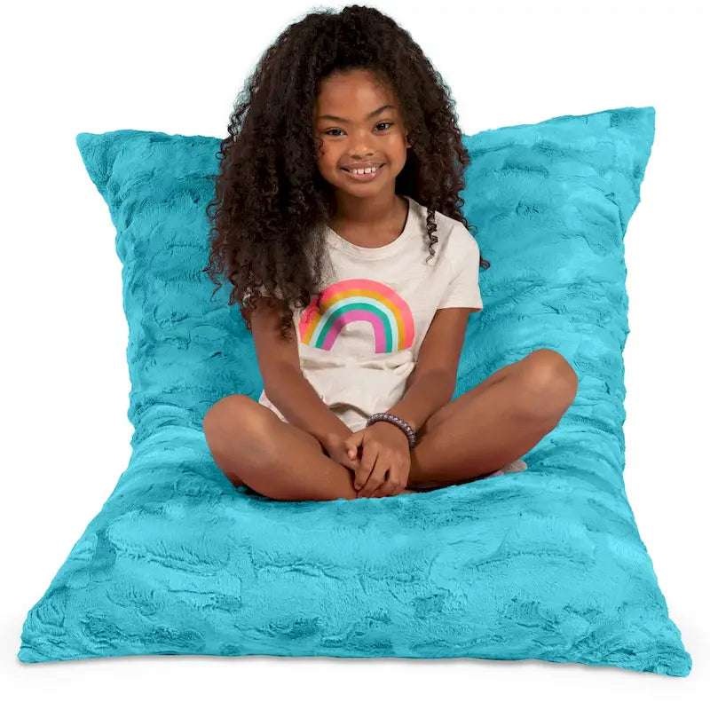 3.5 Foot Giant Decor Floor Pillow For Kids, Faux-Fur
