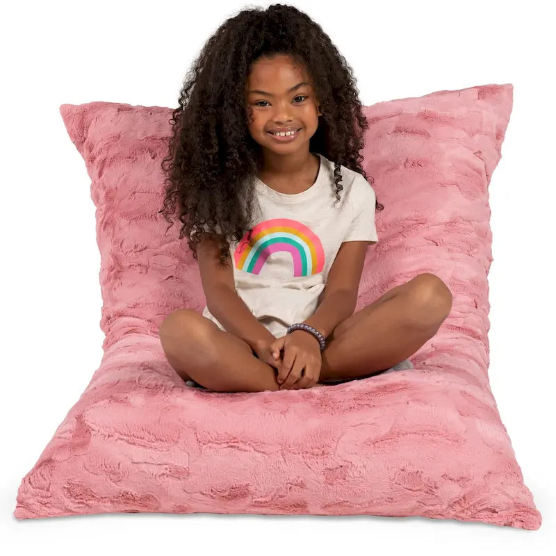3.5 Foot Giant Decor Floor Pillow For Kids, Faux-Fur