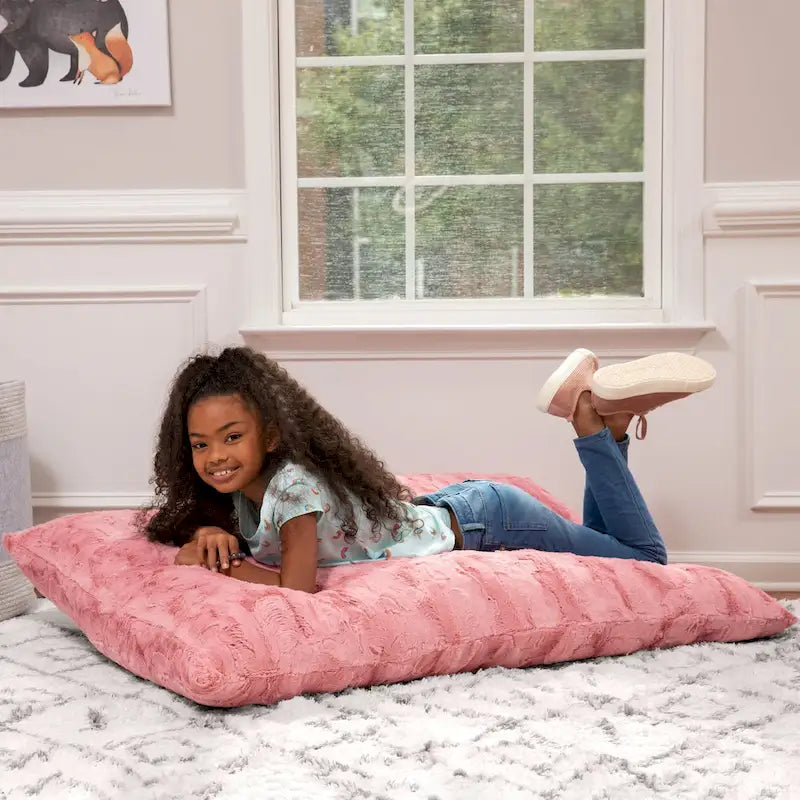 3.5 Foot Giant Decor Floor Pillow For Kids, Faux-Fur