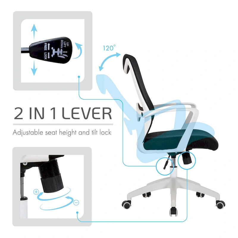 Office Chair, Mesh Back, Height Adjustable Seat