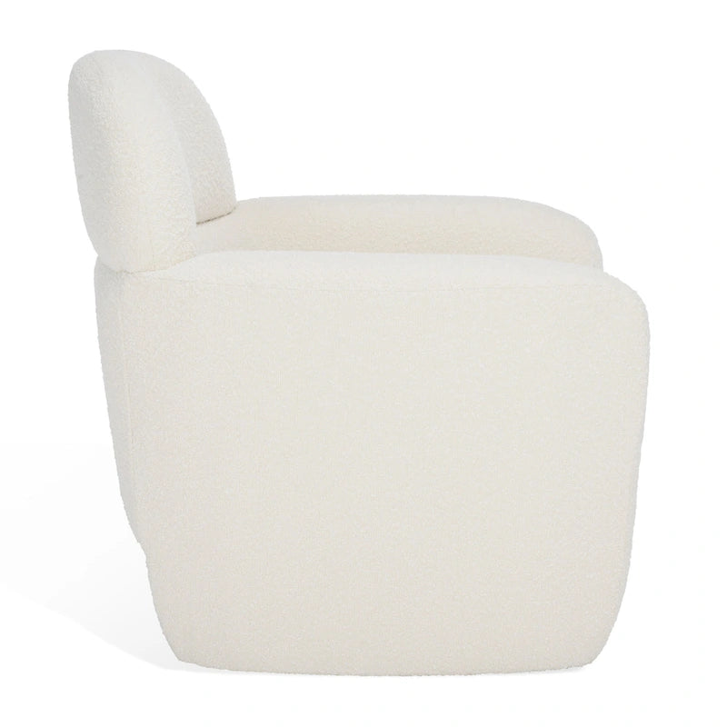 Boucle Accent Chair - 33 In W x 33.5 In D x 34 In H - 33Wx34Dx34H