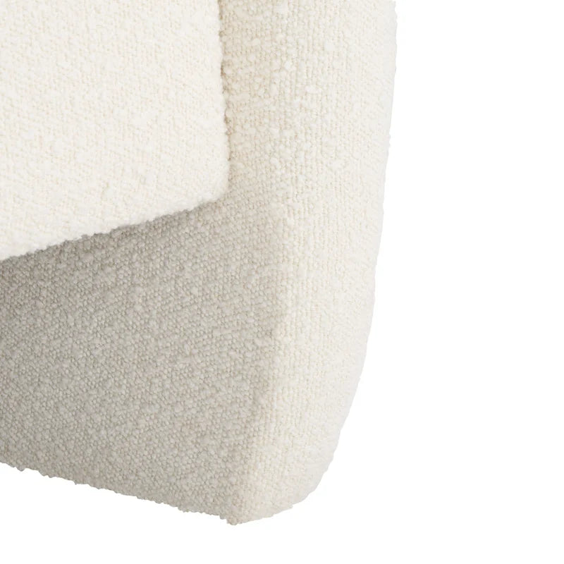 Boucle Accent Chair - 33 In W x 33.5 In D x 34 In H - 33Wx34Dx34H