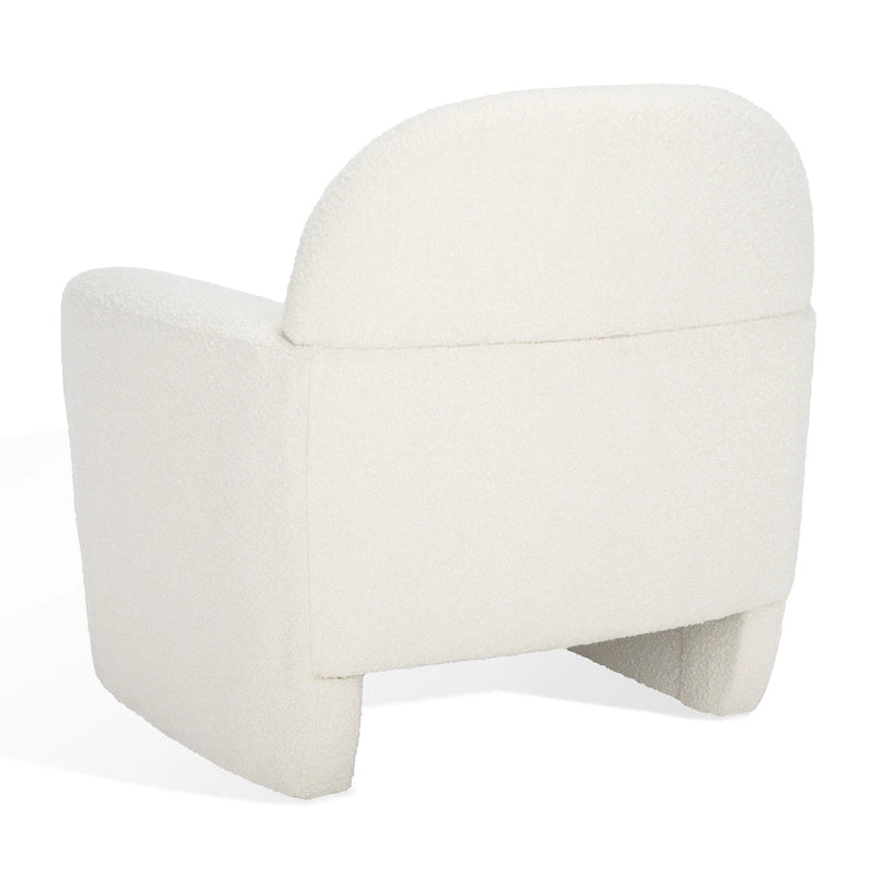 Boucle Accent Chair - 33 In W x 33.5 In D x 34 In H - 33Wx34Dx34H