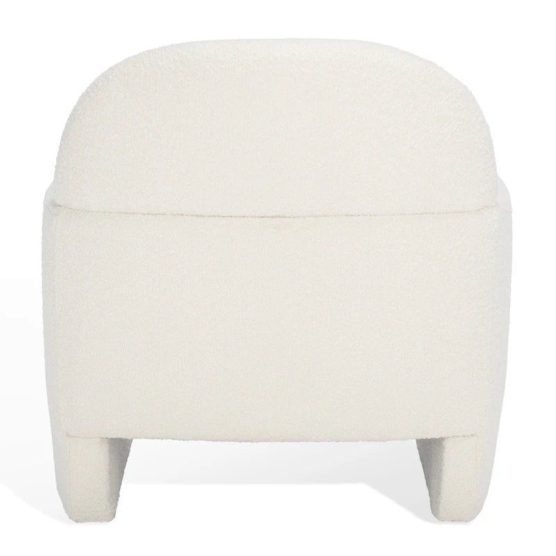 Boucle Accent Chair - 33 In W x 33.5 In D x 34 In H - 33Wx34Dx34H
