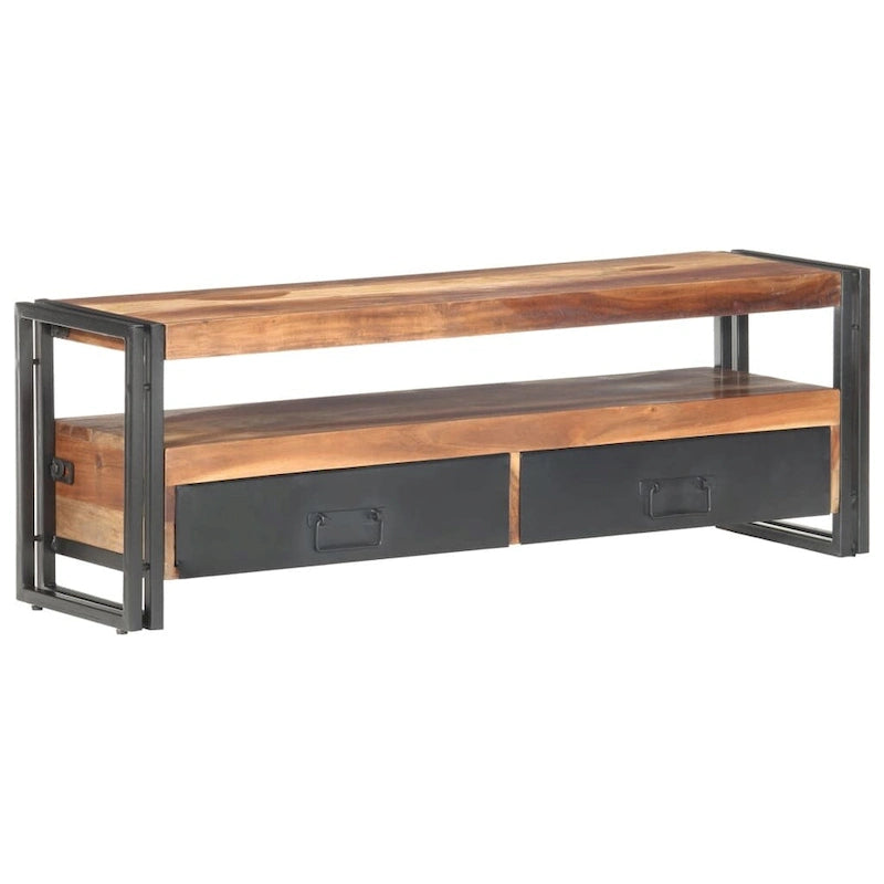 TV Stand 47.2x11.8x15.7 Solid Wood with Finish