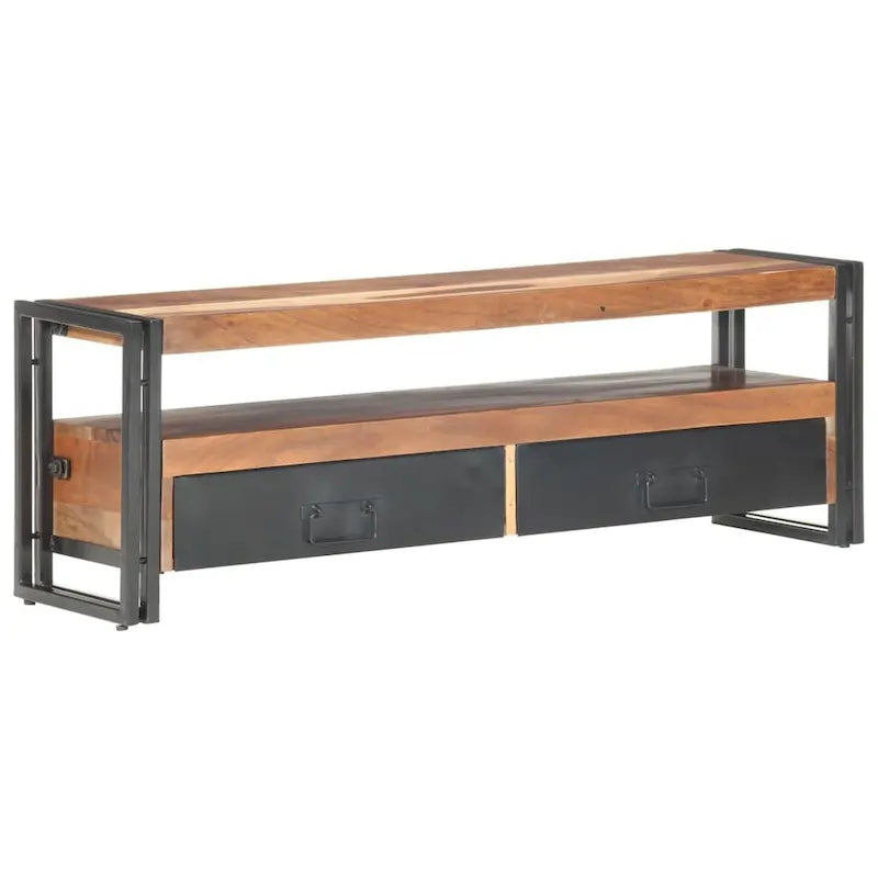 TV Stand 47.2x11.8x15.7 Solid Wood with Finish