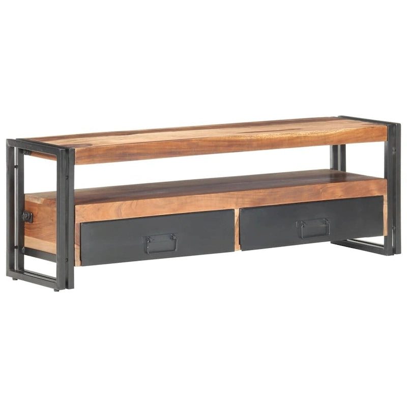 TV Stand 47.2x11.8x15.7 Solid Wood with Finish
