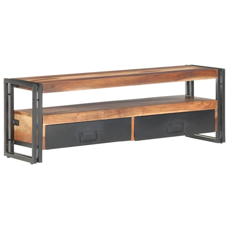 TV Stand 47.2x11.8x15.7 Solid Wood with Finish