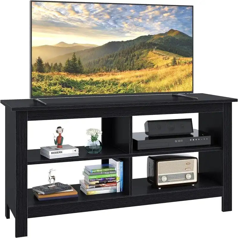 4 Cubby Television Stands - 13.8D x 43.3W x 22.8H