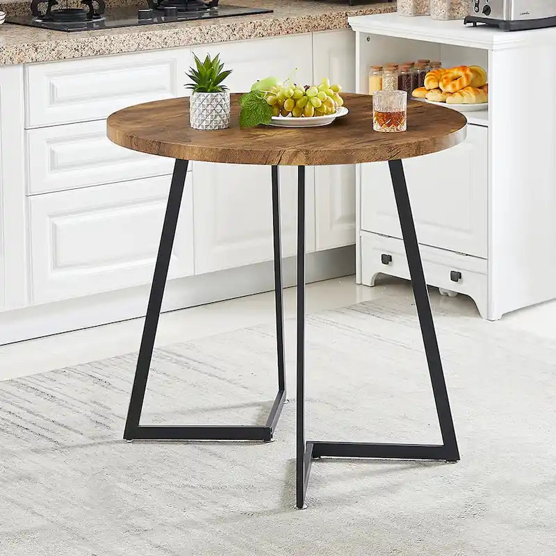 31.5 Round Dining Table ern Leisure Table with Metal Leg