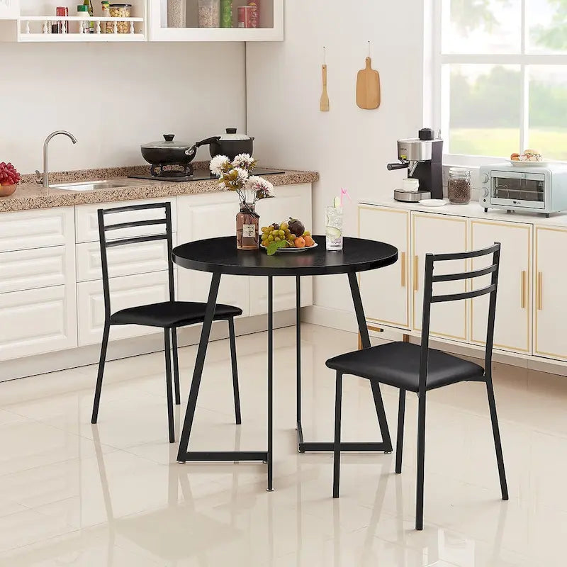 31.5 Round Dining Table ern Leisure Table with Metal Leg