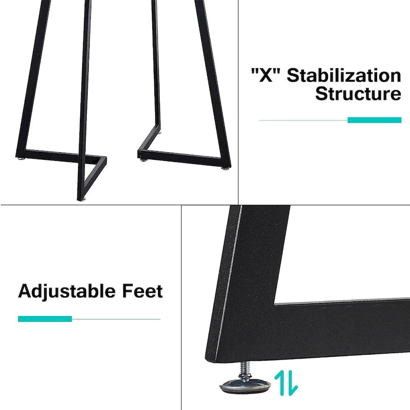 31.5 Round Dining Table ern Leisure Table with Metal Leg