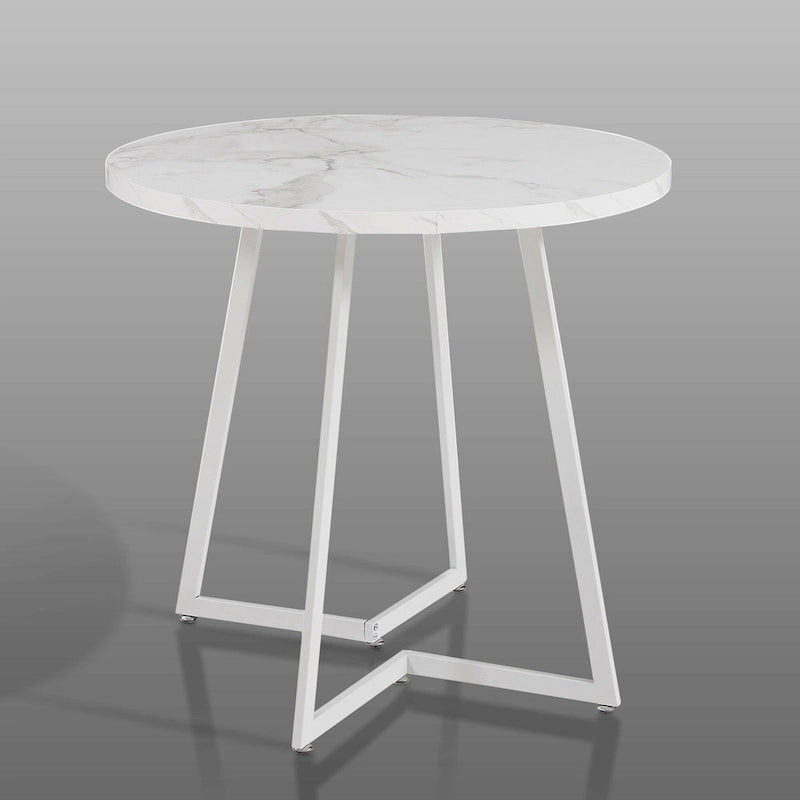 31.5 Round Dining Table ern Leisure Table with Metal Leg