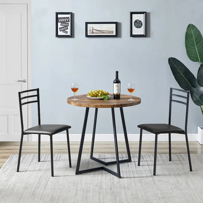 31.5 Round Dining Table ern Leisure Table with Metal Leg