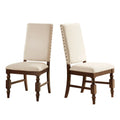 Nailhead Upholstered Dining Chairs (Set of 2) by