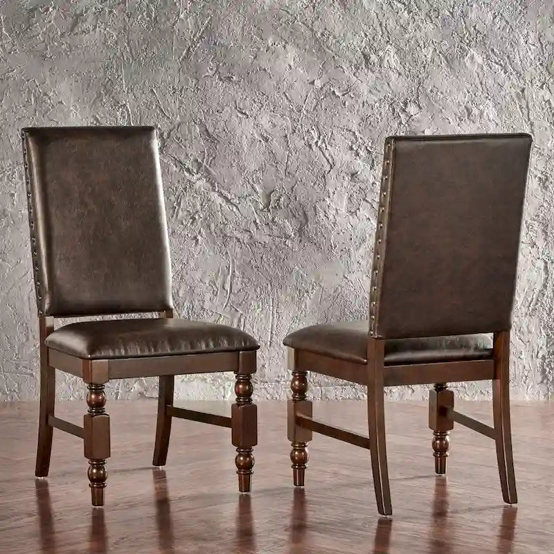 Nailhead Upholstered Dining Chairs (Set of 2) by
