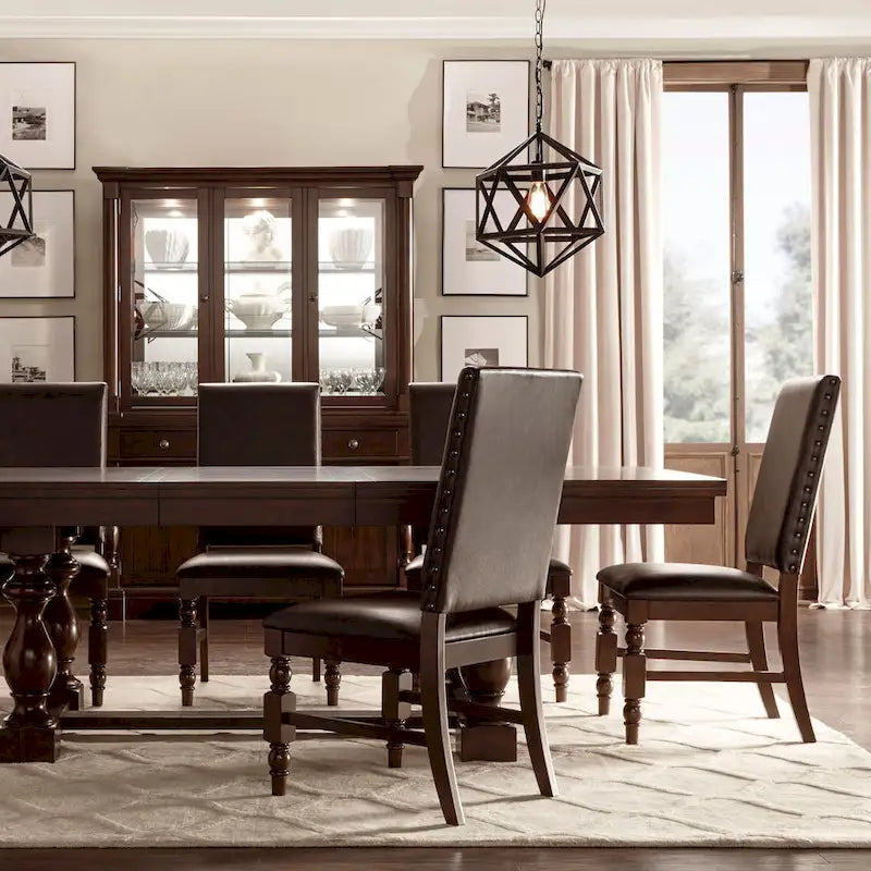 Nailhead Upholstered Dining Chairs (Set of 2) by