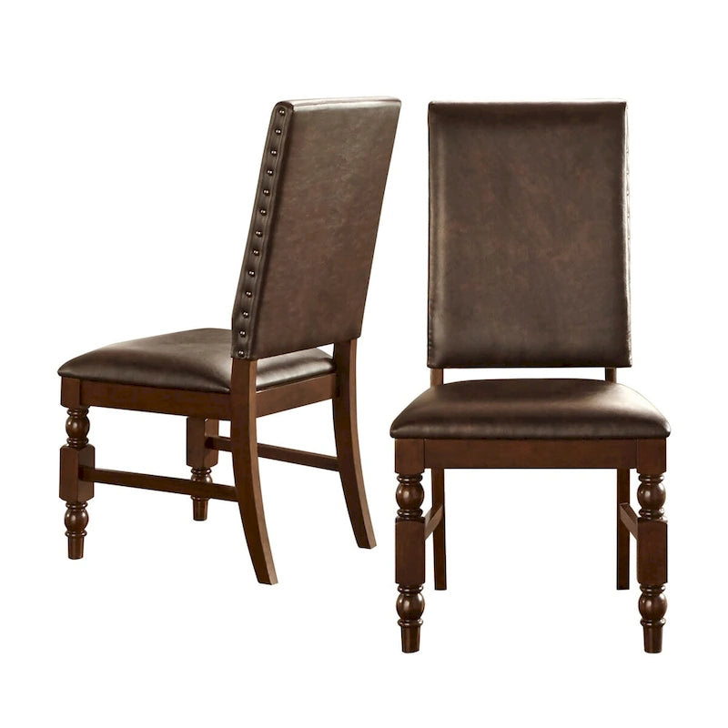 Nailhead Upholstered Dining Chairs (Set of 2) by