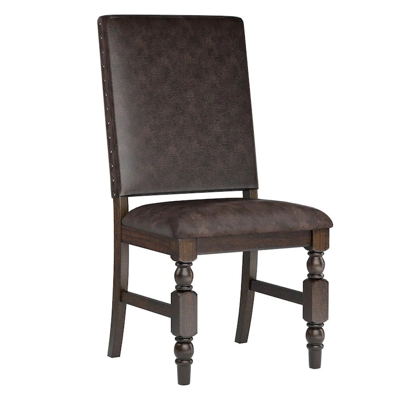 Nailhead Upholstered Dining Chairs (Set of 2) by