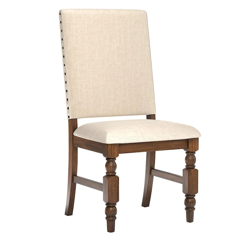 Nailhead Upholstered Dining Chairs (Set of 2) by