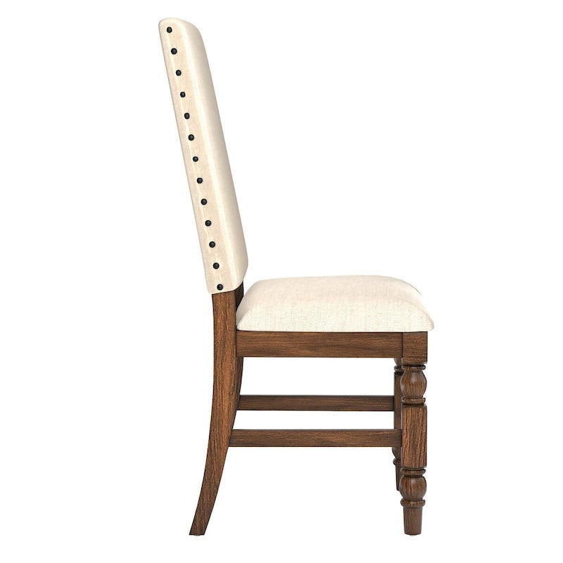 Nailhead Upholstered Dining Chairs (Set of 2) by